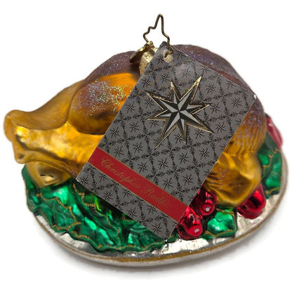 Christopher Radko Turley Time Platter Thanksgiving Dinner Christmas Ornament