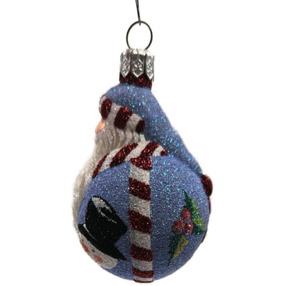 Patricia Breen Miniature Santa du Monde Christmas Icons Snowman Tree Ornament