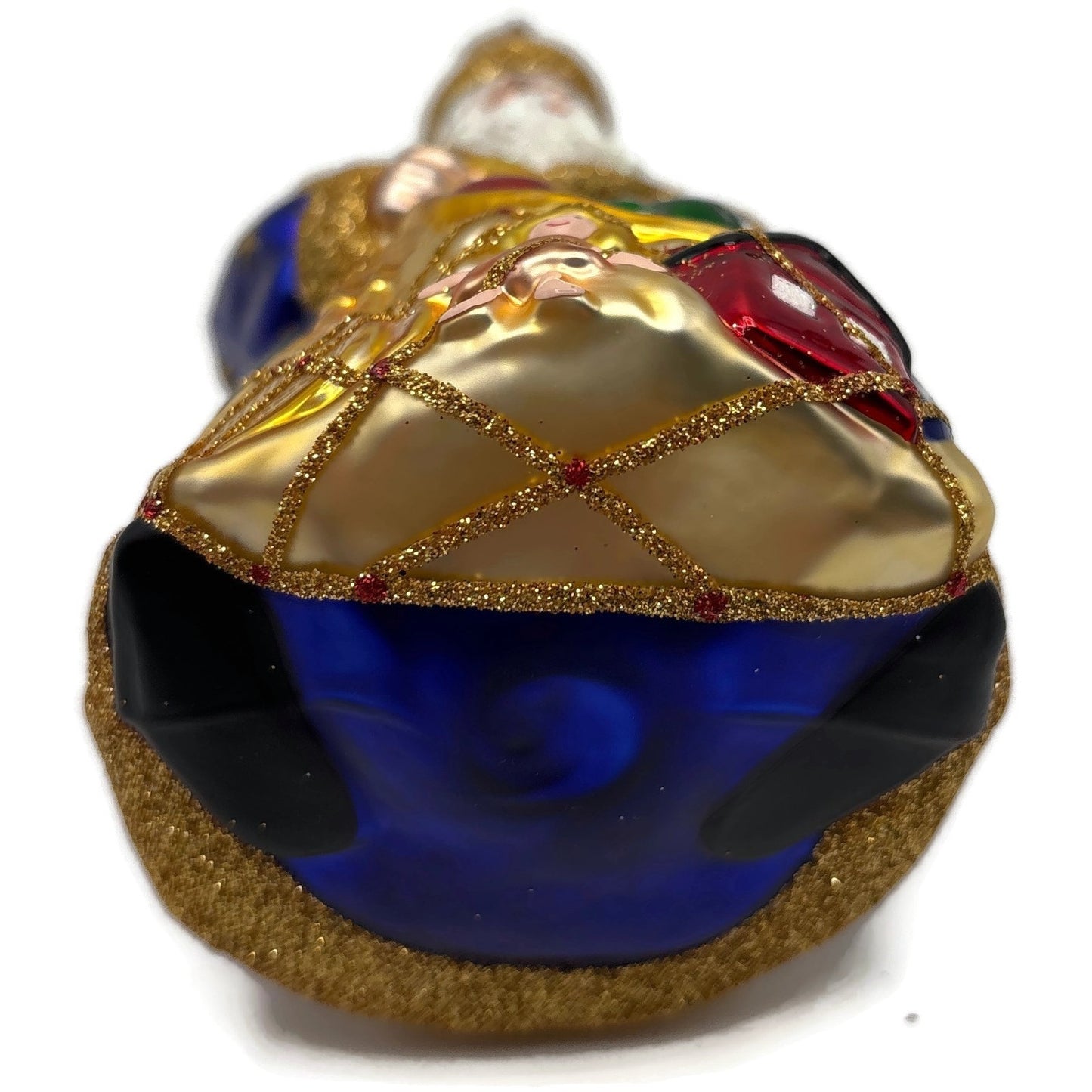 Patricia Breen Presents Blue Santa Claus Gifts Toys Stars Christmas Ornament