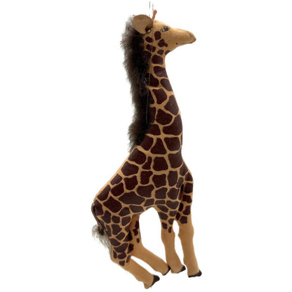 Gladys Boalt Giraffe Zoo Animal Handmade Fabric Signed Christmas Tree Ornament