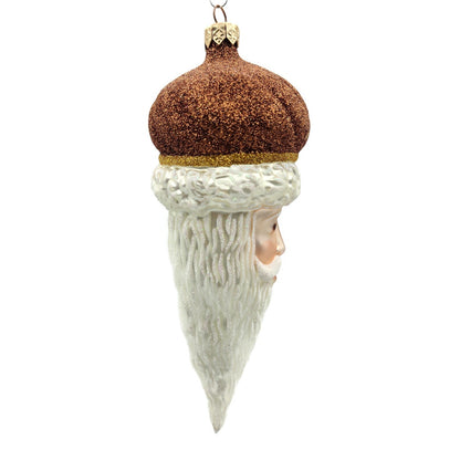 Patricia Breen Minsk Santa Claus Copper Glitter Christmas Holiday Tree Ornament