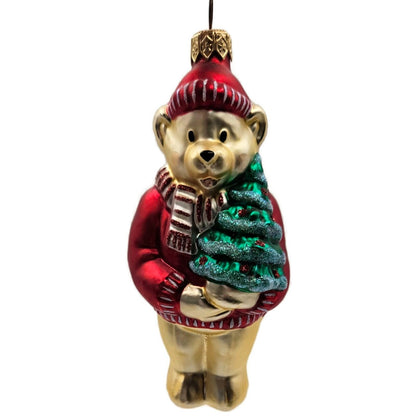 Patricia Breen Papa Bear Red Glittered Ornaments Christmas Tree Ornament