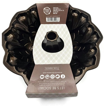 Bundt Harvest Leaves Cake Pan Non Stick 9 Cup Heavy Cast Aluminum Nordic Ware