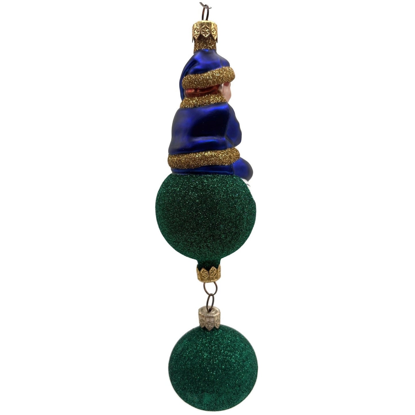 Patricia Breen Jingles The Elf Blue Suit Green Ball Christmas Ornament 9900HCB