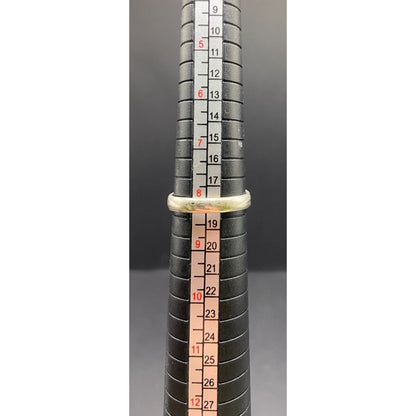 Emerald Cut Yellow Citrine Crystal Gemstone Ring 925 Sterling Silver Size 8.25