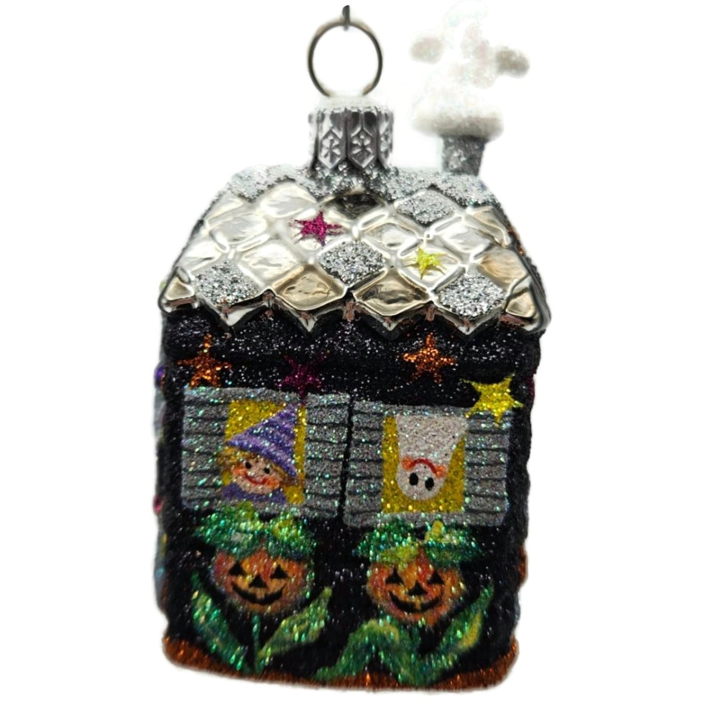 Patricia Breen Creature Cottage Ghost Black Moon Halloween Christmas Ornament