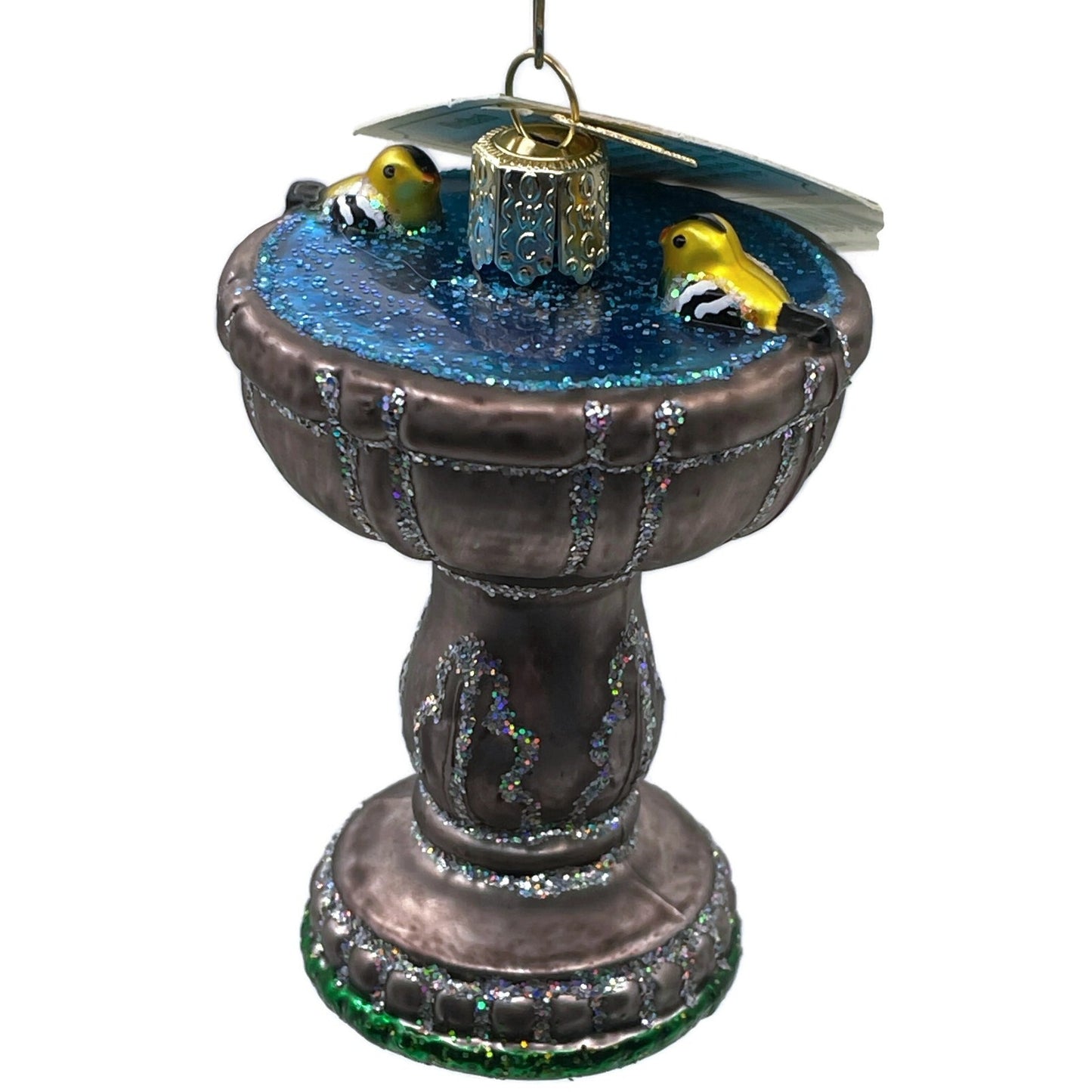 Birdbath Ornament Garden Floral Spring Christmas Tree OWC Old World Christmas