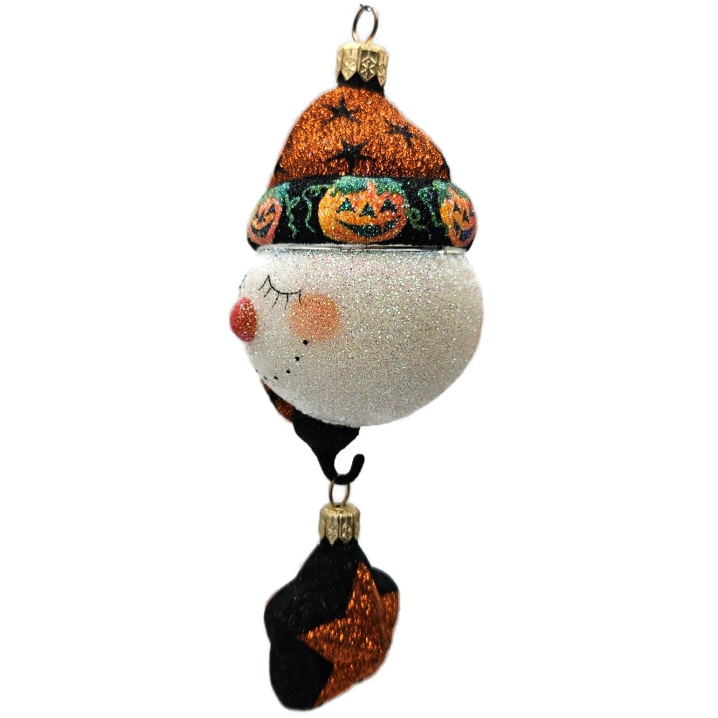 Patricia Breen Good Night Snowman Halloween Pumpkins Christmas Ornament 2227