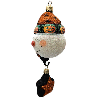 Patricia Breen Good Night Snowman Halloween Pumpkins Christmas Ornament 2227