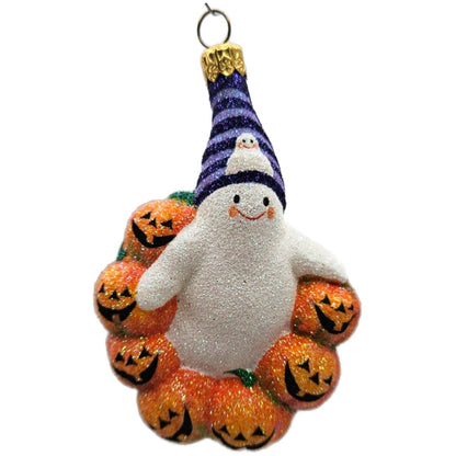 Patricia Breen Jack-o-Wreath Ghost Orange Pumpkins Halloween Christmas Ornament