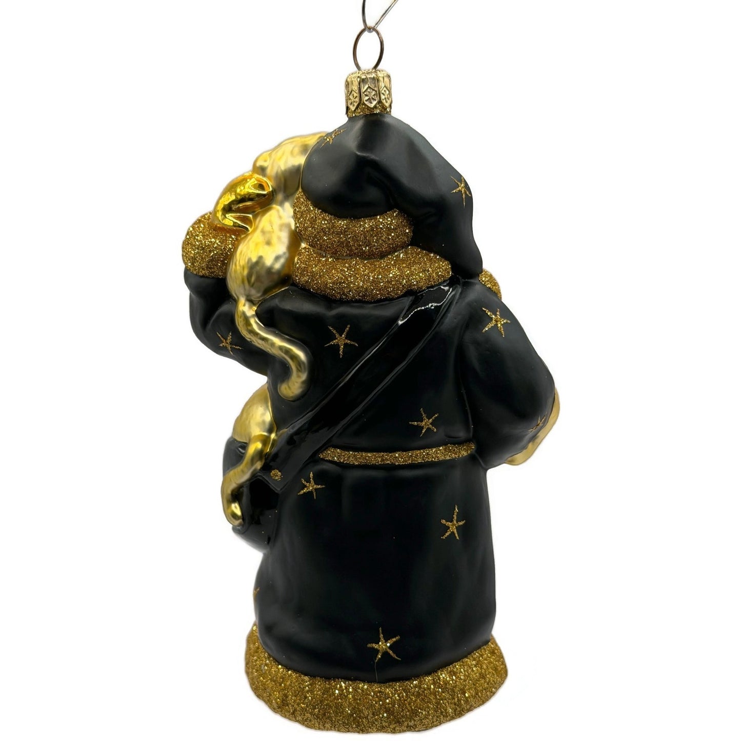 Patricia Breen Stanzi's Kittens Black Santa Cats Stars Christmas Ornament 2097