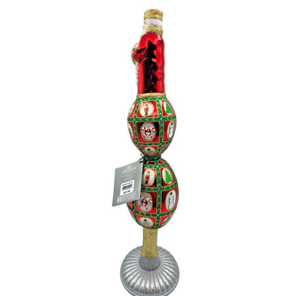 David Strand Faberge Santa Finial Noel Kurt Adler Christmas Tree Topper DS1189