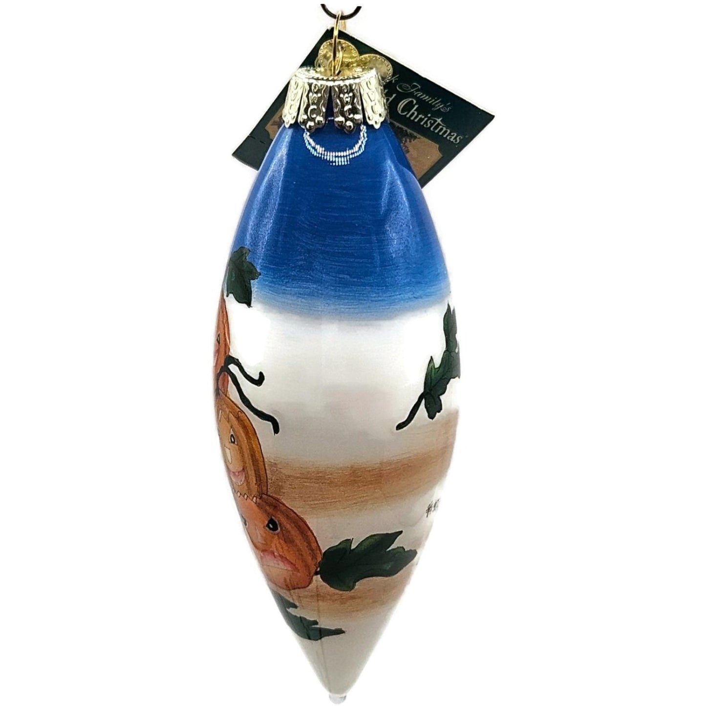 Inside Art Hand Painted Pumpkins Halloween Ornament Old World Christmas OWC
