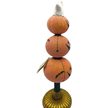 Patricia Breen Ghostly Finial Bats Spiders Jack-O-Lantern Halloween Tree Topper