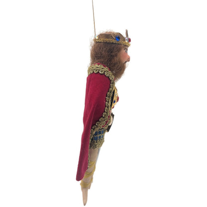 Gladys Boalt King Arthur Camelot Welsh Handmade Fabric Christmas Ornament