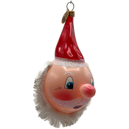 Christopher Radko Santa Blush Italian Glass Christmas Tree Ornament 0013700