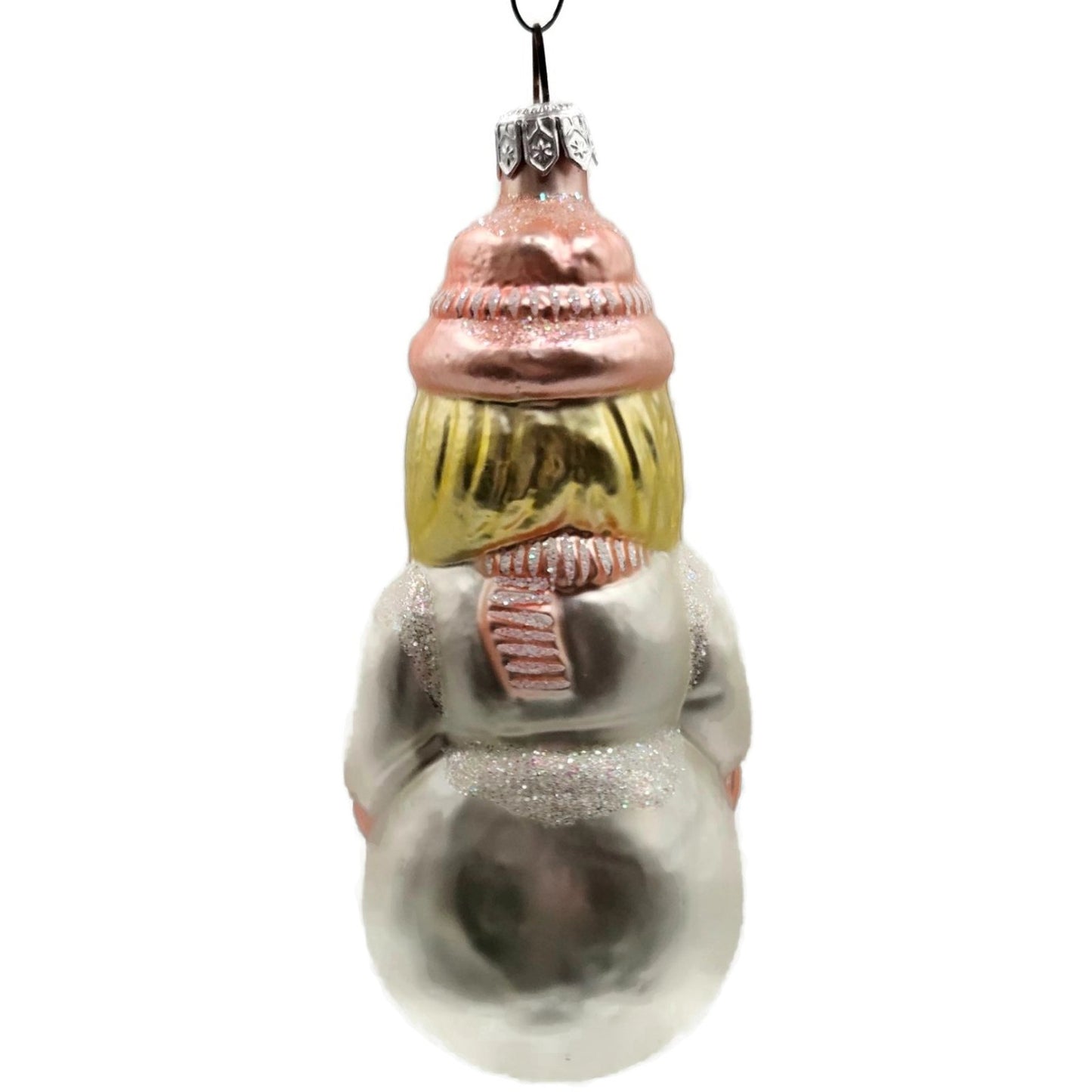 Patricia Breen Snowwoman Pink Scarf Hat Gloves Winter Christmas Tree Ornament