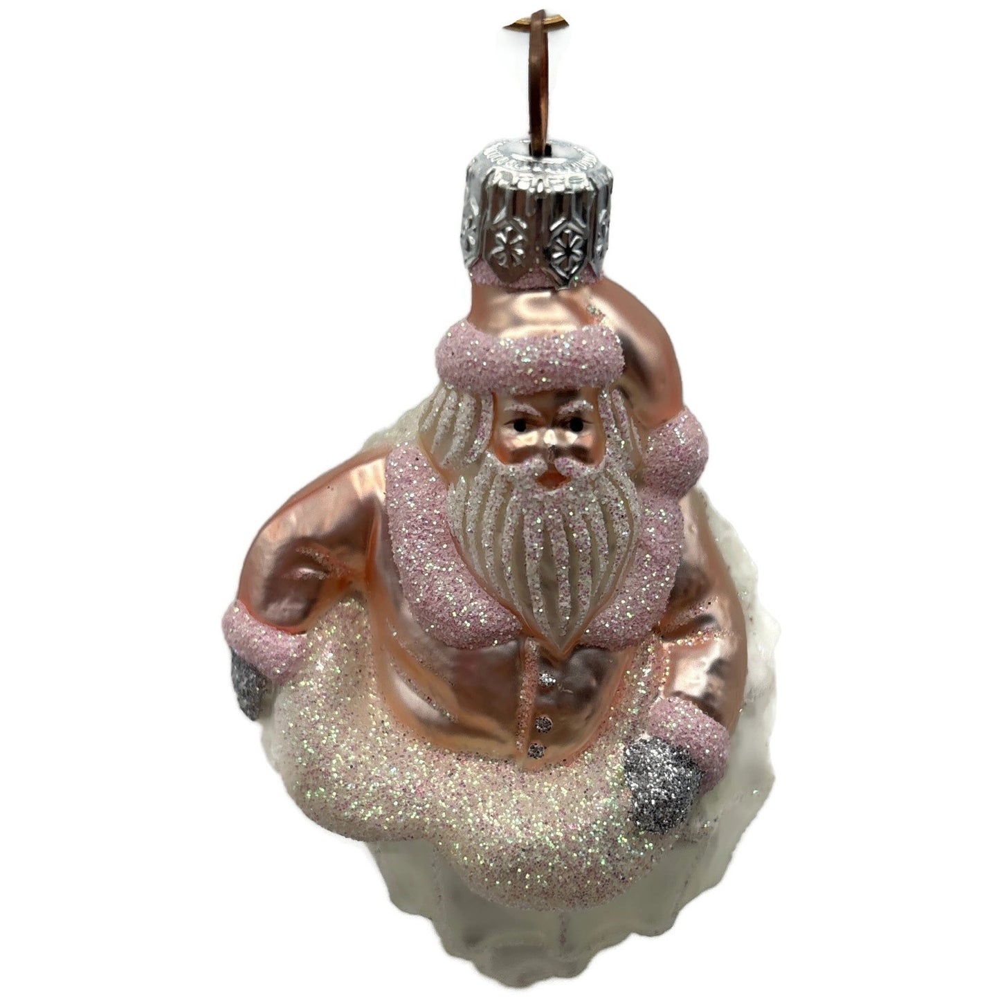 Patricia Breen Turitella Santa Pink Aquatic Seashell Nautical Christmas Ornament