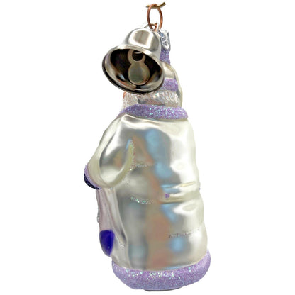 Patricia Breen Santa With Kitten Bell Lavender Complimentary Christmas Ornament