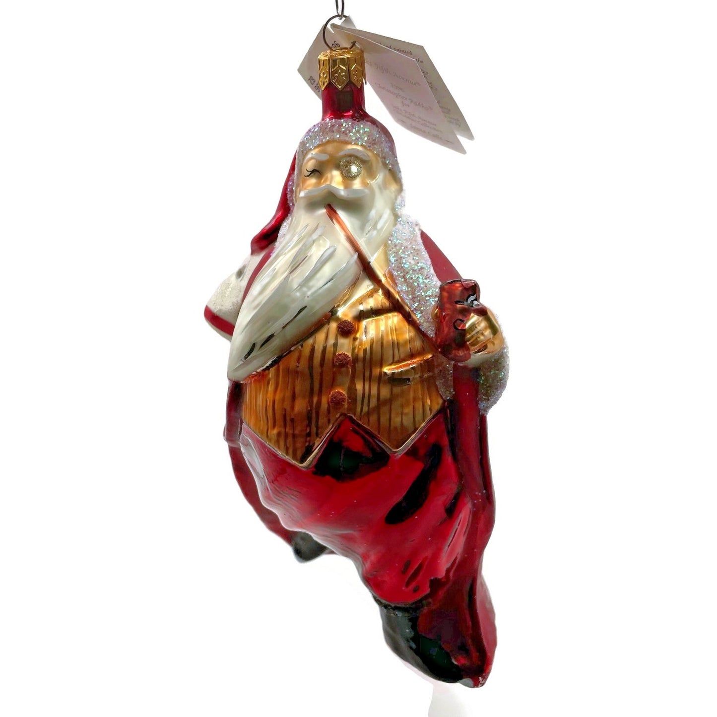 Christopher Radko Santa Calls Limited Edition Saks 5th Avenue Christmas Ornament