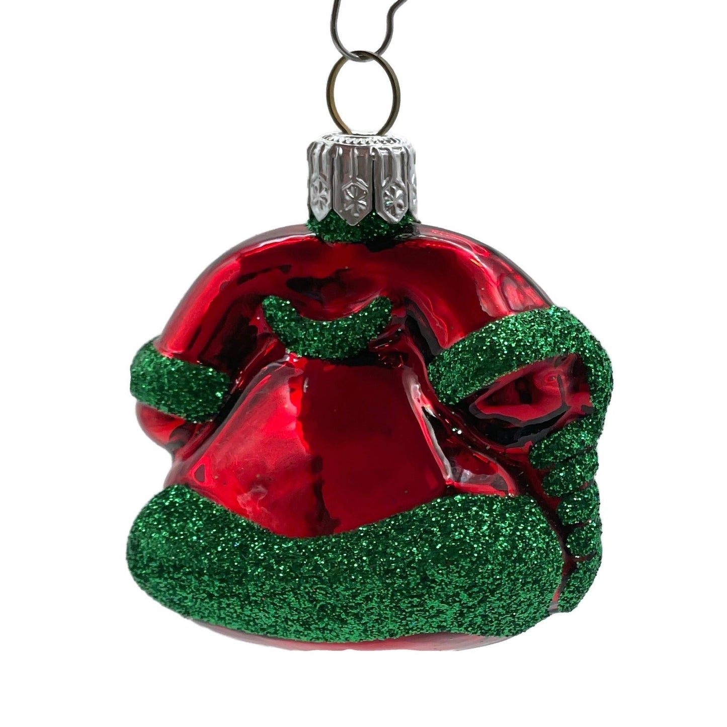 Patricia Breen Miniature Fine Phone Red Green Christmas Holiday Tree Ornament