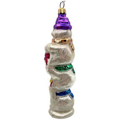 Christopher Radko Snowtem Pole Snowman Christmas Tree Ornament 96-155-0