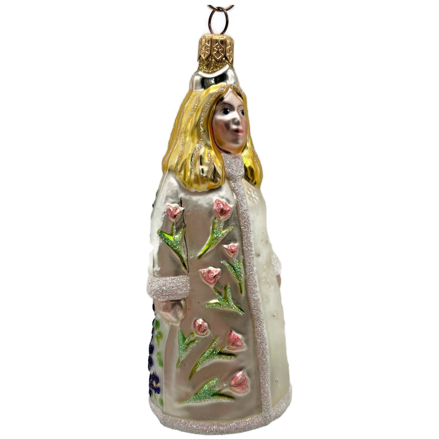 Patricia Breen Vivaldis Girl Pearl Four Seasons Floral Christmas Tree Ornament