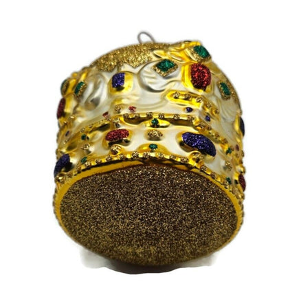 Patricia Breen Cracovian Crown Gold Glittered Christmas Holiday Tree Ornament