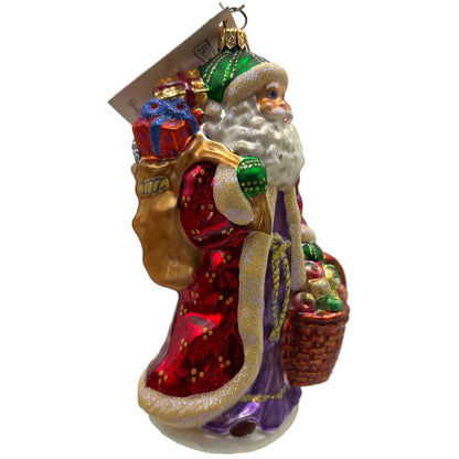 Christopher Radko Father Christmas Longaberger Santa Claus Ornament 99-LON-01