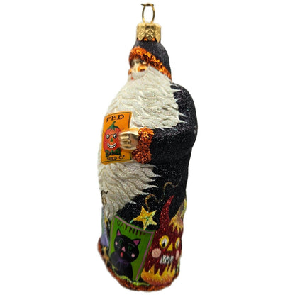 Patricia Breen Sowing Time Santa Claus Black Frankenstein Halloween Ornament HCB