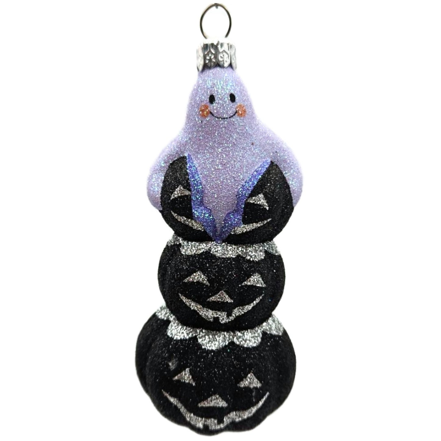 Patricia Breen Halloween Oooooohhhhhh Purple Ghost Glass Halloween Ornament 2337
