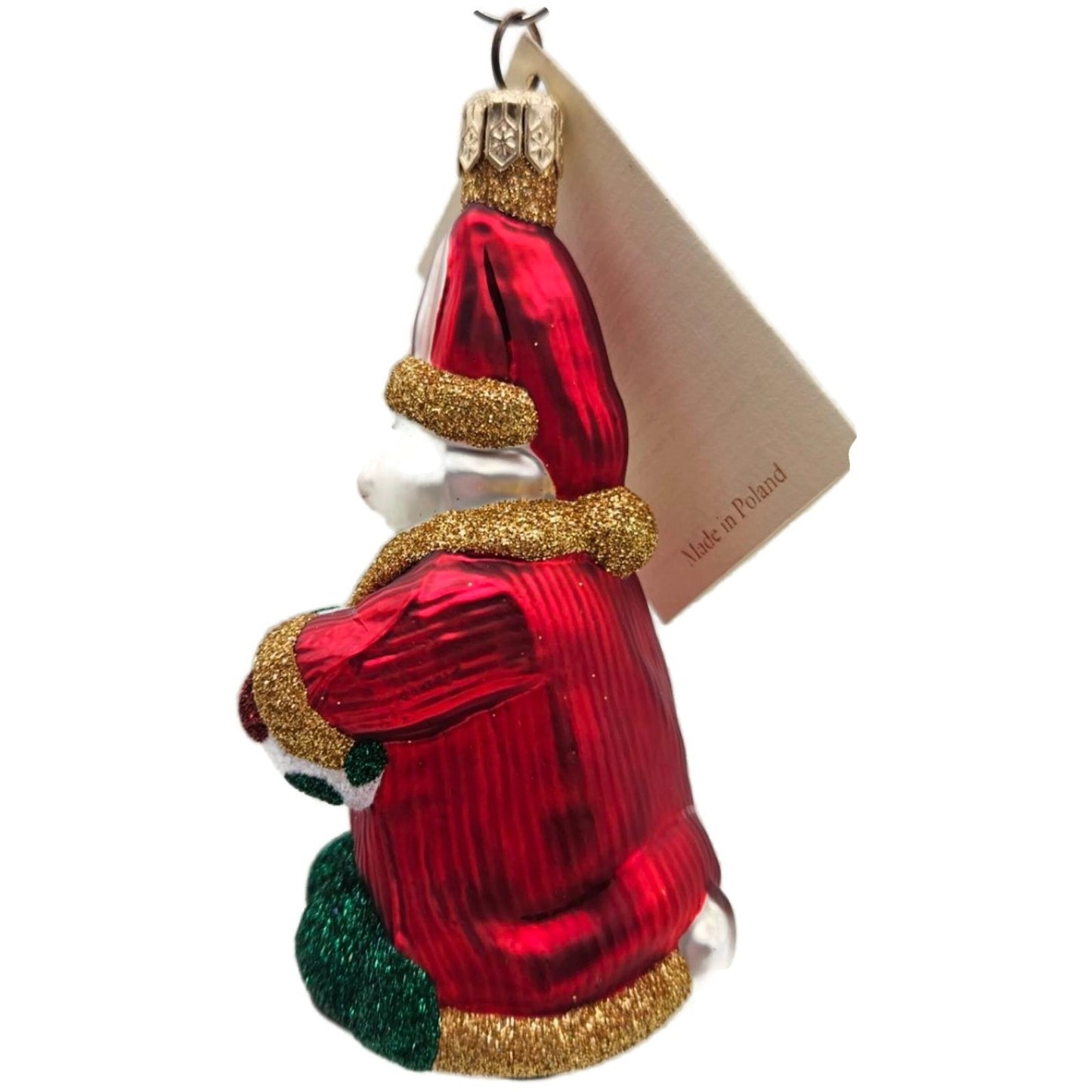 Patricia Breen A Christmas Bunny Red Green Easter Rabbit Christmas Tree Ornament