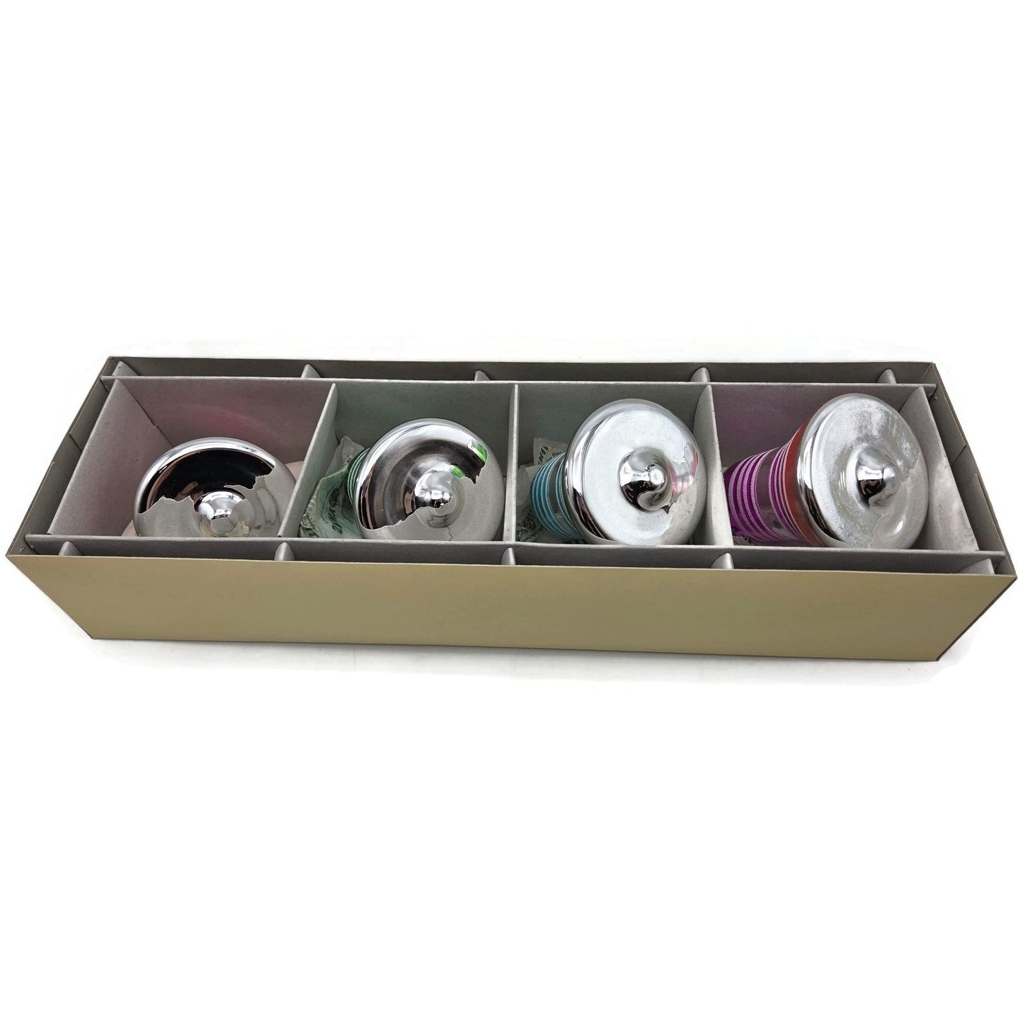 Christopher Radko Shiny Brite Ringing Bells Christmas Tree Ornament Set 4017580