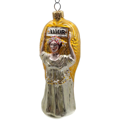 Patricia Breen Amor Angel Pearl Dress Gold Wings Christmas Tree Ornament Museum