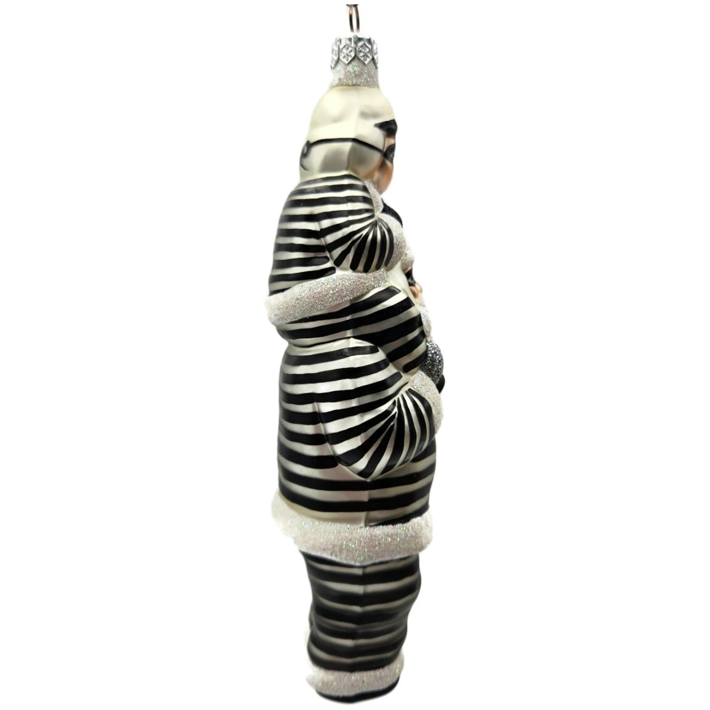 Patricia Breen Carry Me Santa Bank Robbers The Christmas Gang Striped Ornament