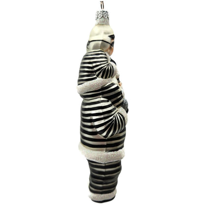 Patricia Breen Carry Me Santa Bank Robbers The Christmas Gang Striped Ornament
