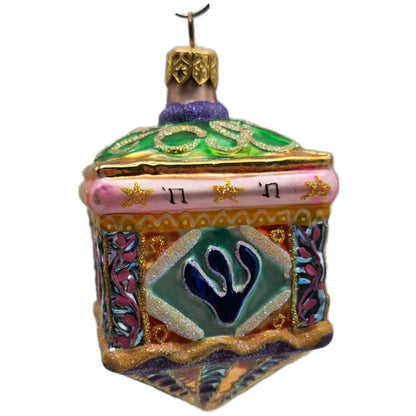 Christopher Radko Dreidel Festival Hanukkah Christmas Tree Ornament 99-091-0