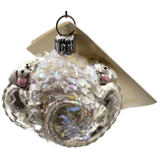 Patricia Breen For James Twice Snowflakes Pearl Chameleon Christmas Ornament
