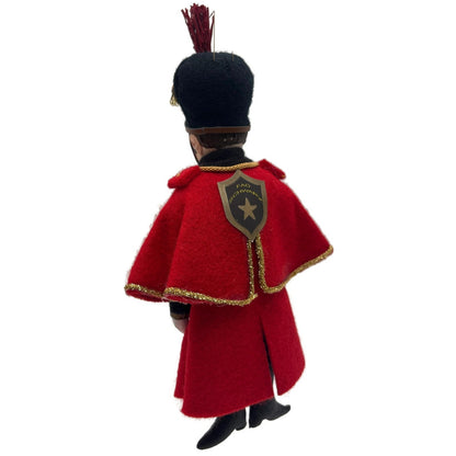Gladys Boalt FAO Schwarz Soldier Red Fabric Christmas Tree Ornament Signed