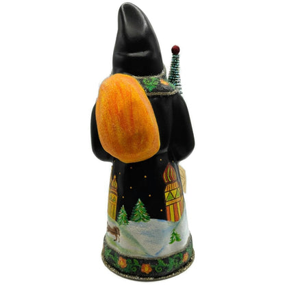 Ino Schaller Russian Fable Orange Black Paper Mache Candy Container CATZ Limited