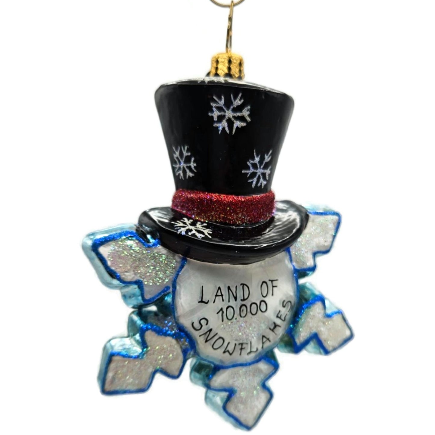 Christopher Radko Land Of 10,000 Snowflakes Minnesota Christmas Ornament 3011612
