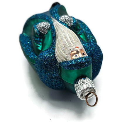 Patricia Breen Scarab Santa Claus Turquoise Bug Spring Christmas Tree Ornament