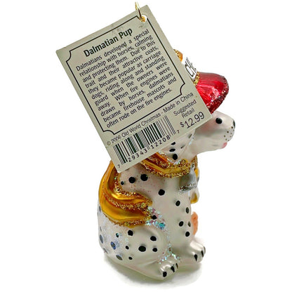 Dalmatian Pup Ornament Firehouse Old World Christmas OWC Holiday Tree Decoration
