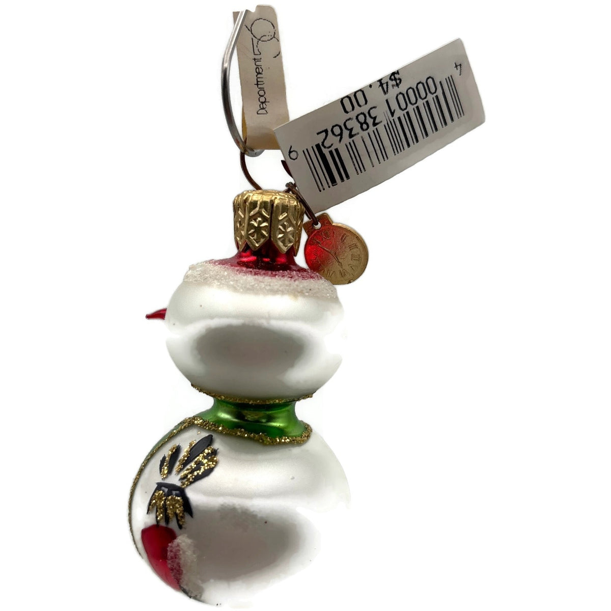 Department 56 Miniature Snowman White Poland Christmas Tree Ornament