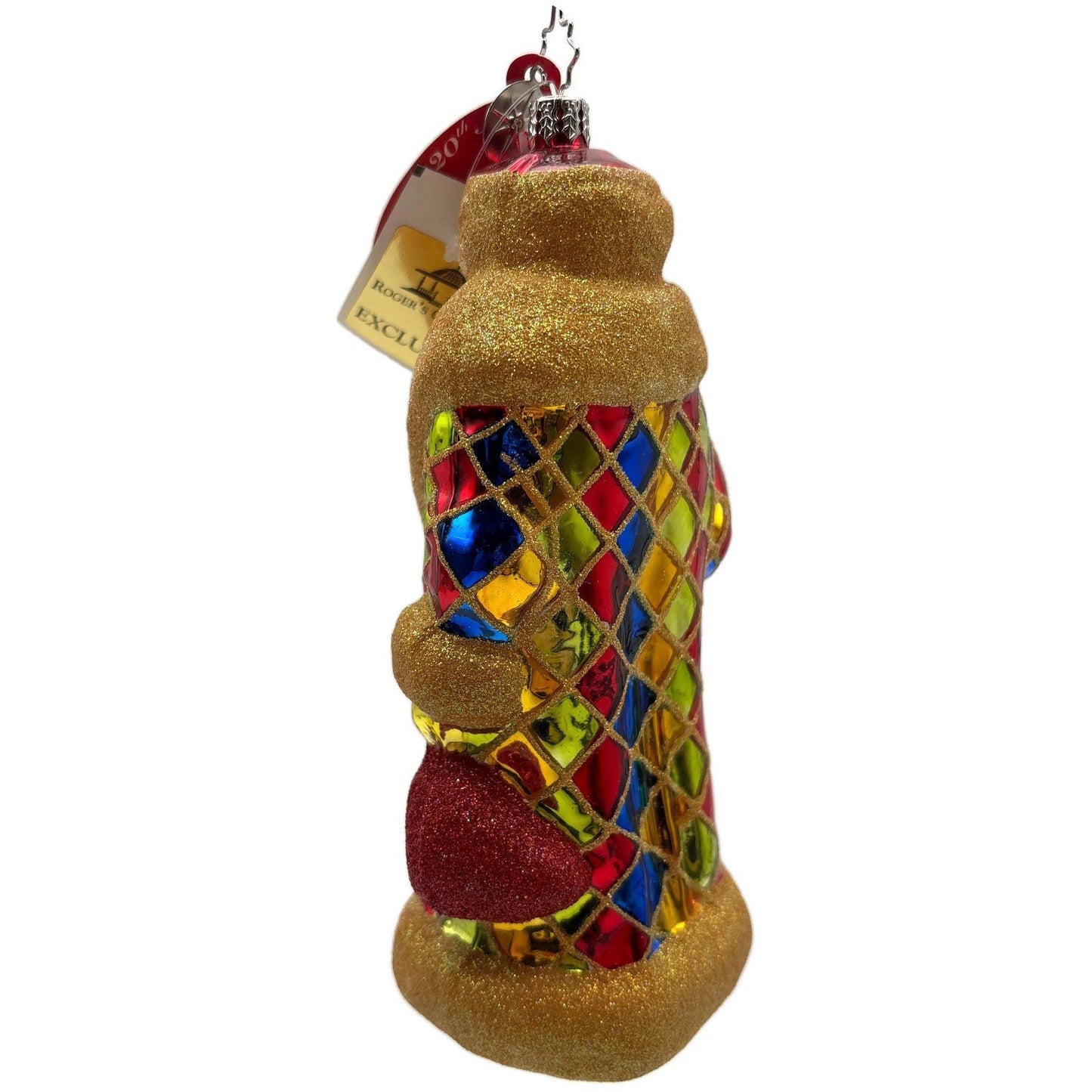 Christopher Radko Russian Harlequin Santa Claus Christmas Tree Ornament 3011318