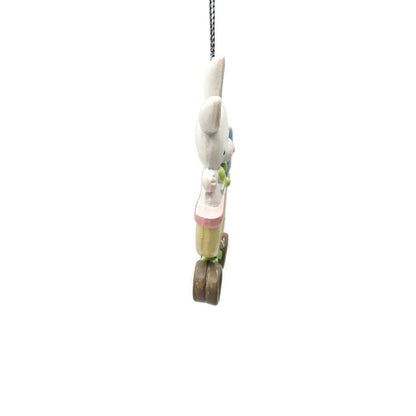 Midwest CBK Baby's First Christmas Bunny Carriage Resin Holiday Tree Ornament
