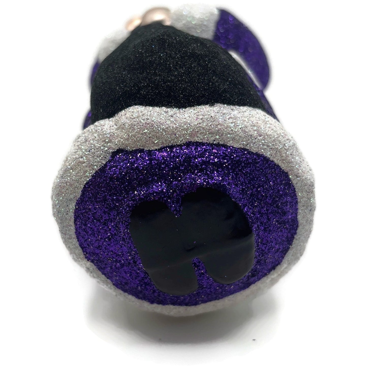 Patricia Breen Shhh Purple Black Bag Santa Claus Christmas Tree Ornament