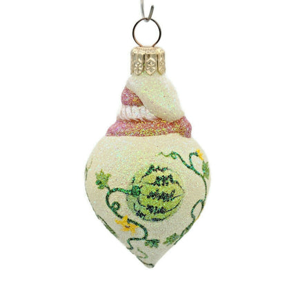 Patricia Breen Miniature Santa Poeticus Gourds Fall Christmas Ornament CATZ