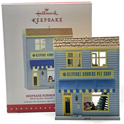 Hallmark Keepsake Korners Pet Shop Nostalgic Christmas Village Tree Ornament