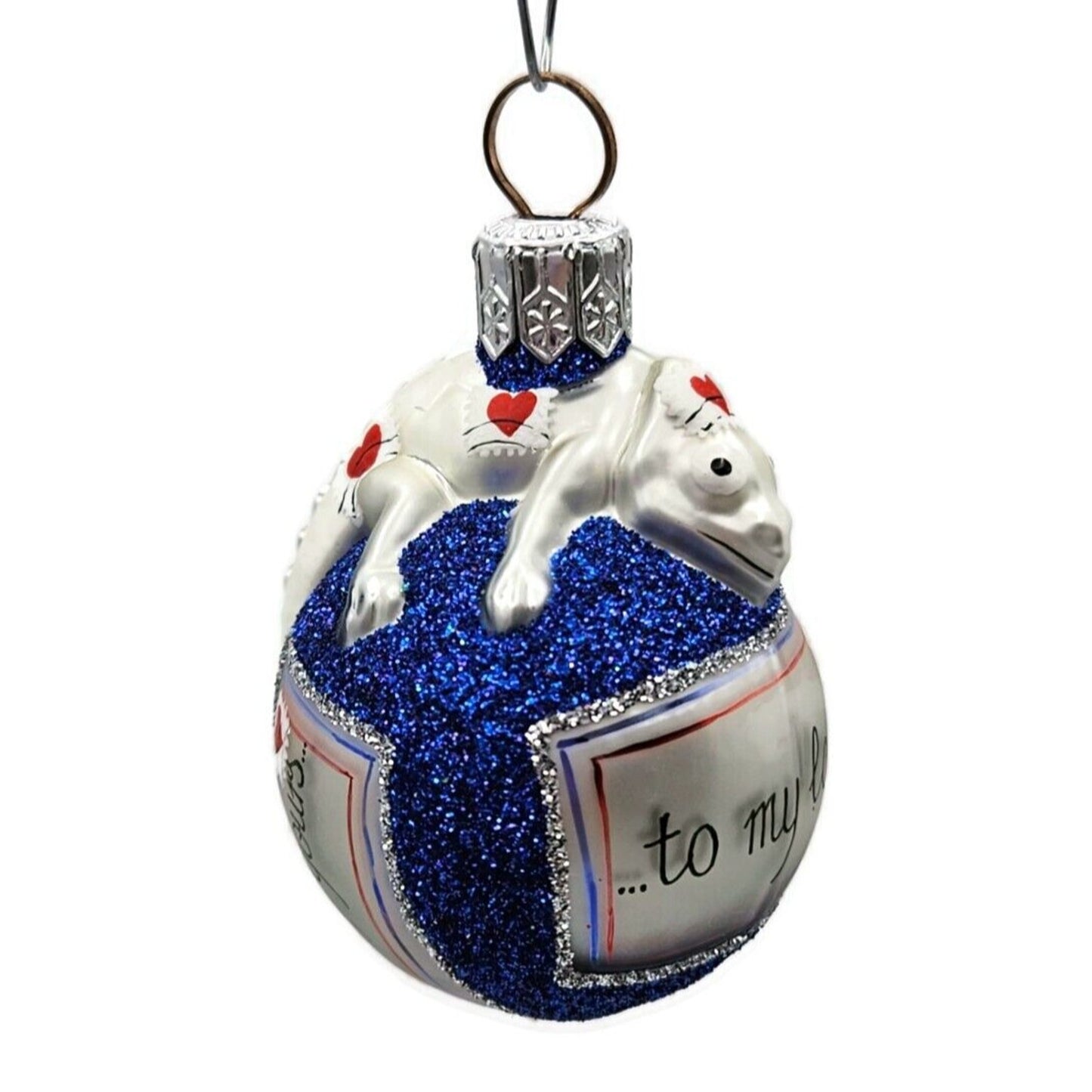 Patricia Breen Miniature Chameleon Surprise Letters Valentines Holiday Ornament